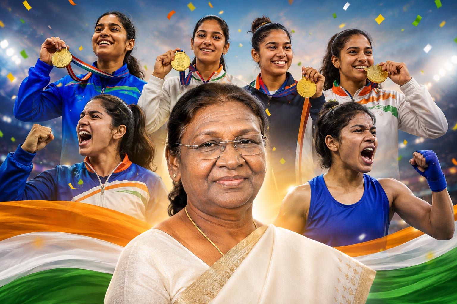 CWG 2026: राष्ट्रपति मुर्मु ने भारतीय खिलाड़ियों को दी बधाई