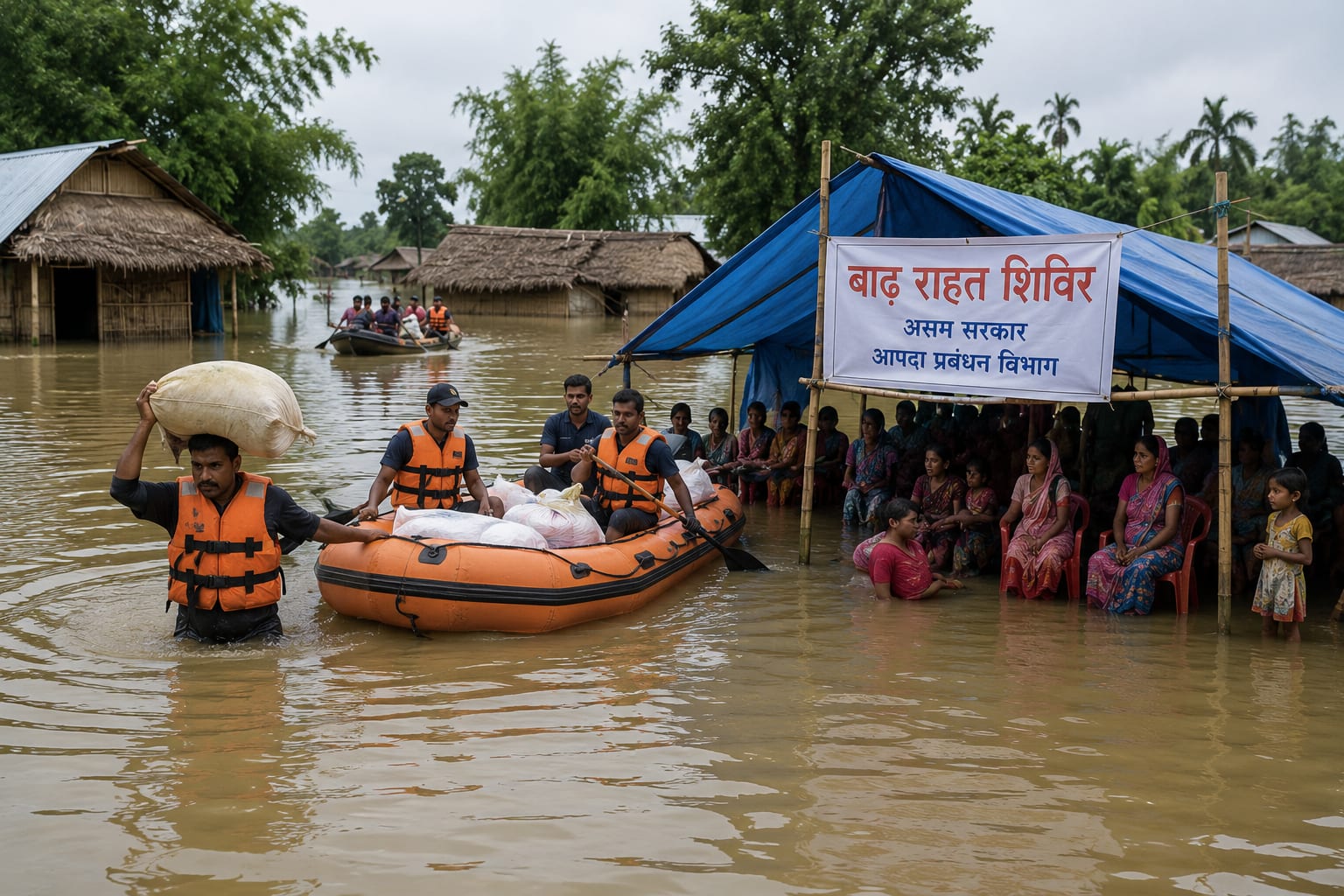 असम बाढ़ 2026: मरने वालों की संख्या 87 पहुंची, अब भी लाखों लोग प्रभावित