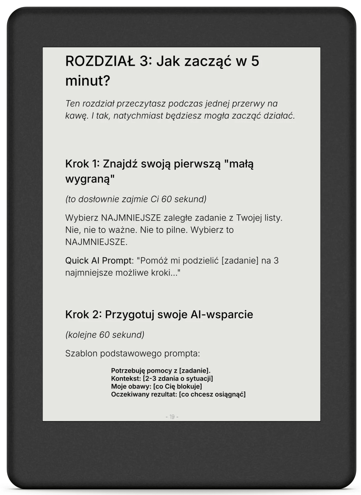 Rozdział 3: System 5 minut