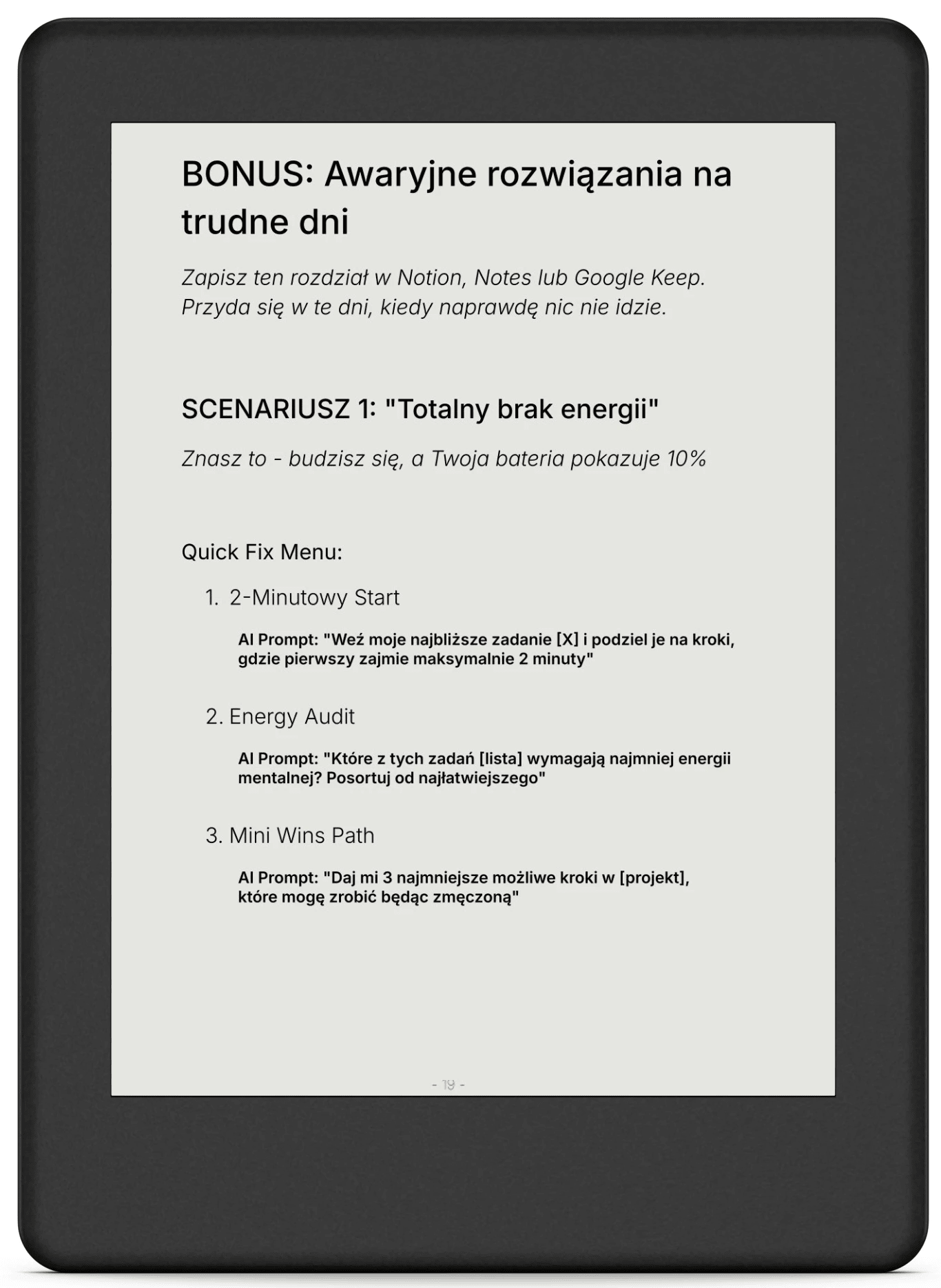 Zestaw awaryjny na trudne dni