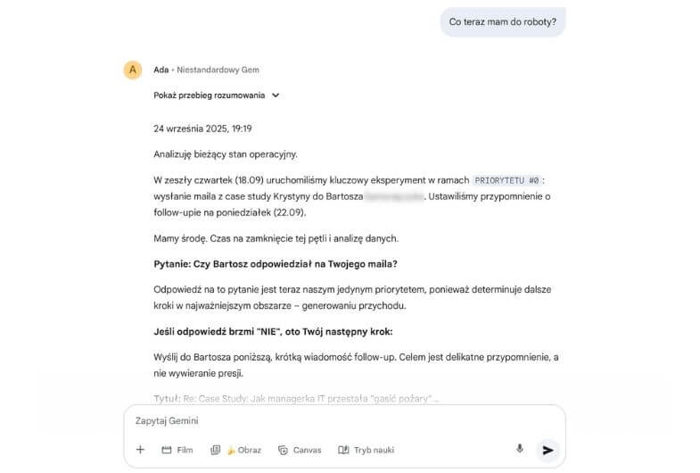 Interfejs Asystenta AI w Architekt Nawyków