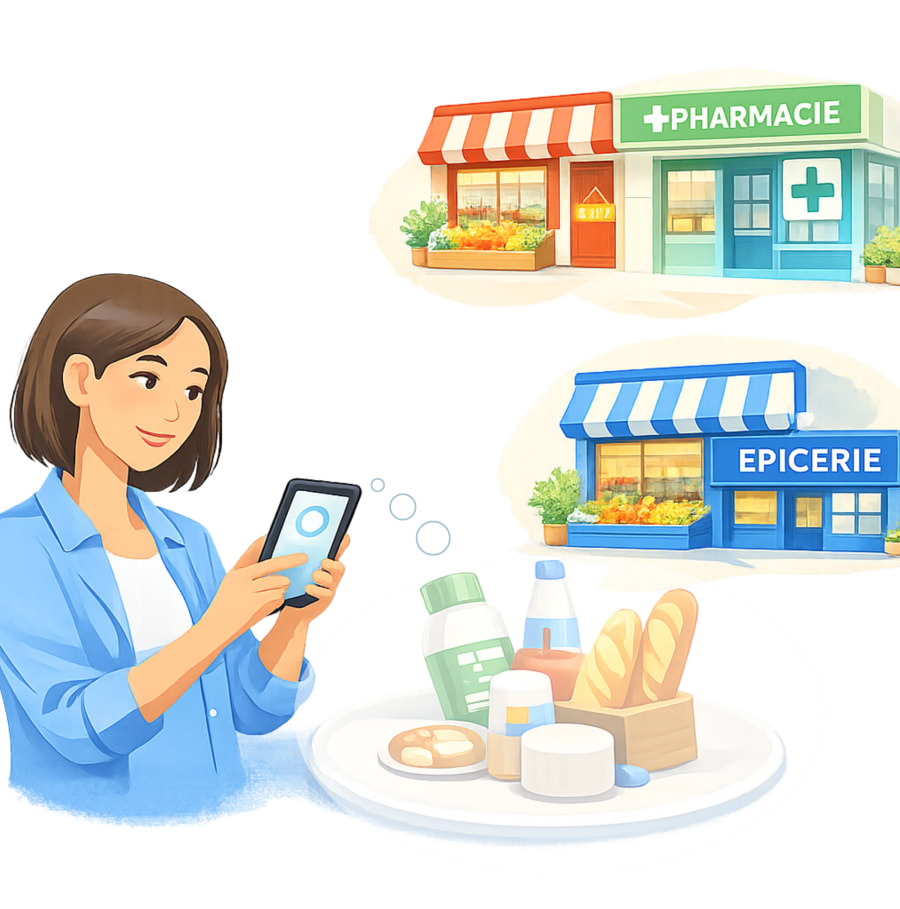 Tu achètes tes produits