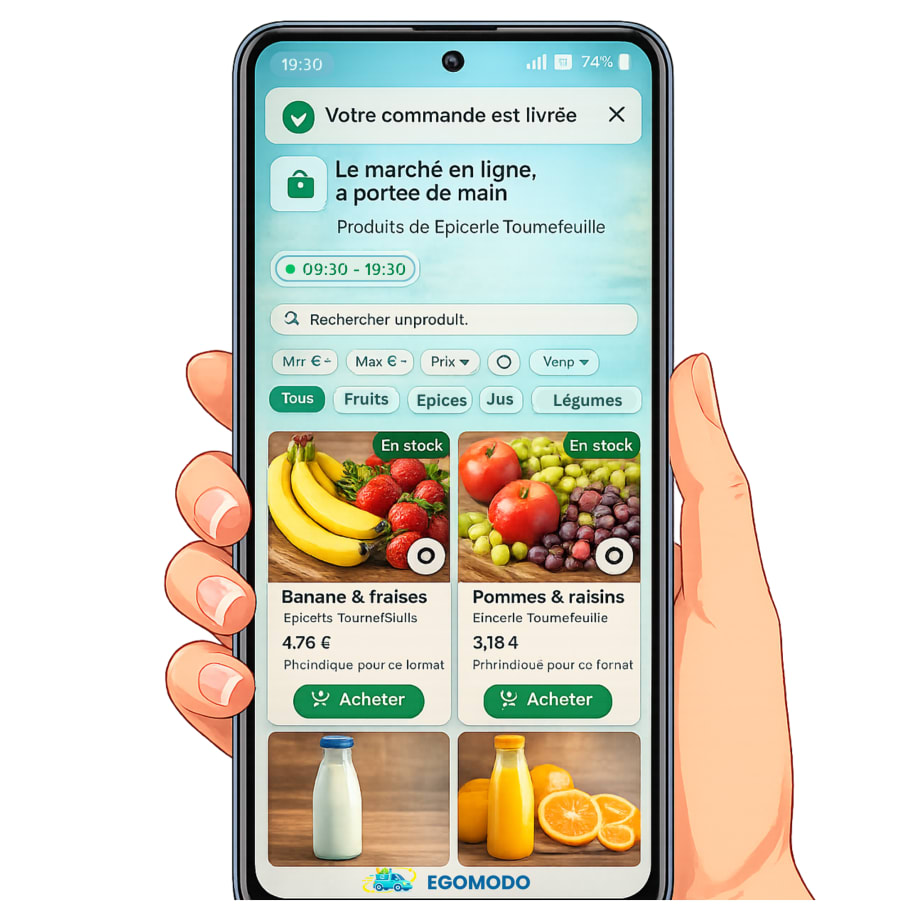 Une seule livraison, suivi clair