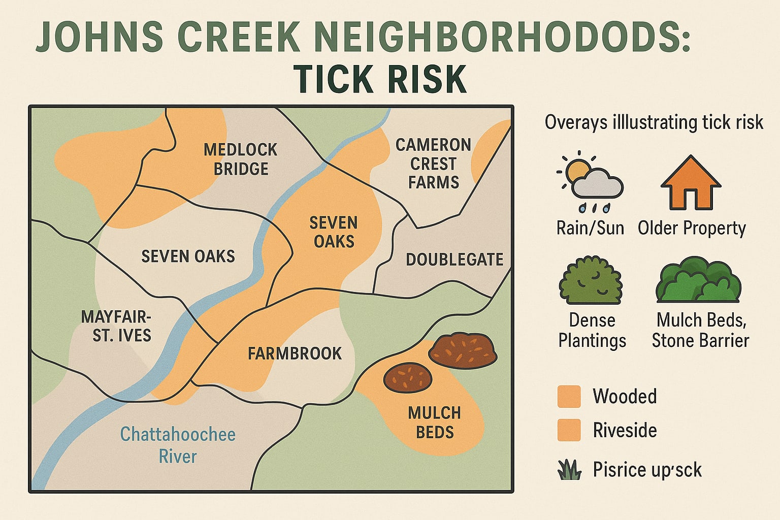 Tick risks in Johns Creek