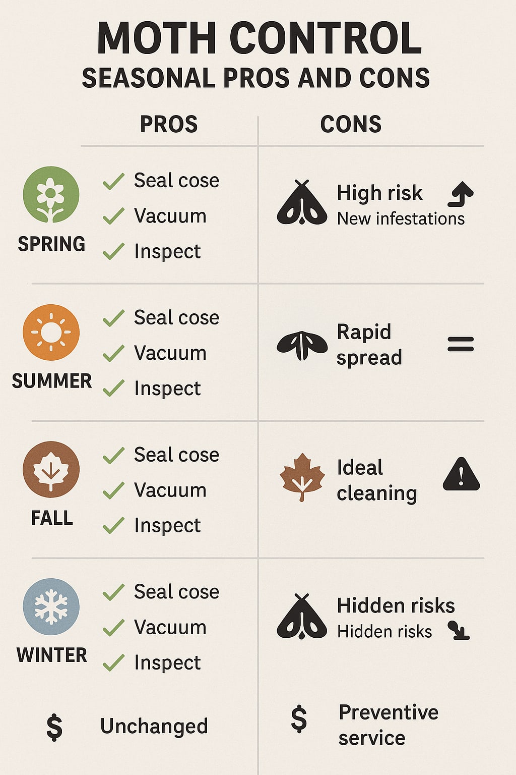 Moth Problems Change with the Seasons in Roswell