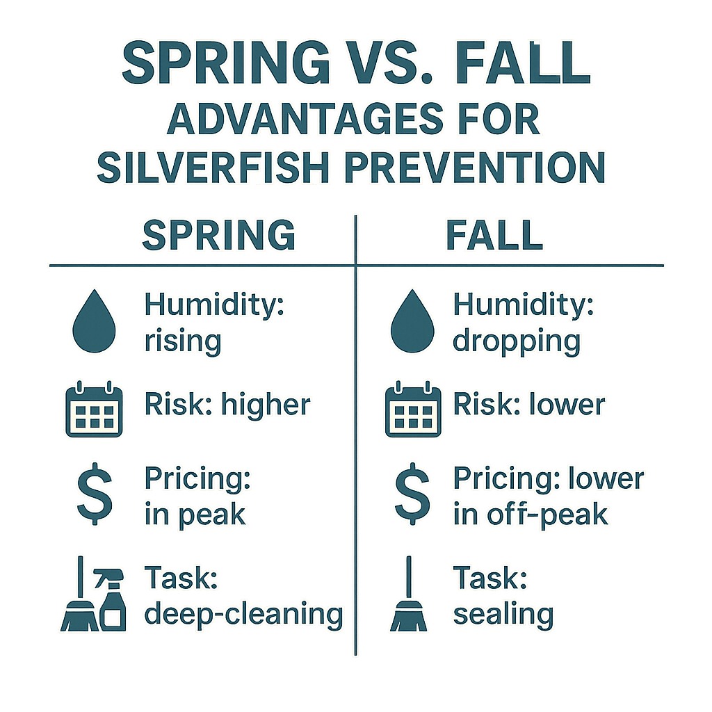 When to Schedule Silverfish Inspections in Sandy Springs