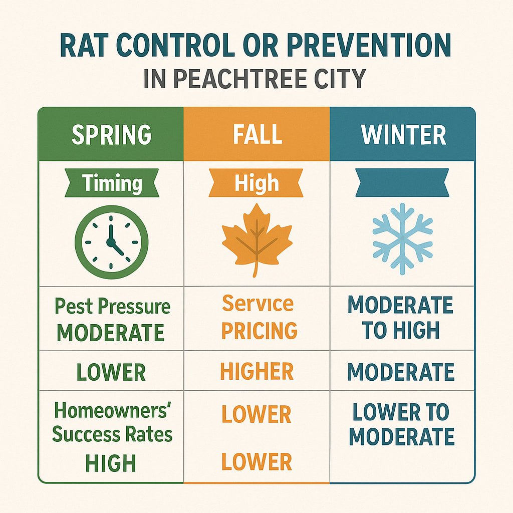 When Should You Tackle Rat Problems in Peachtree City?