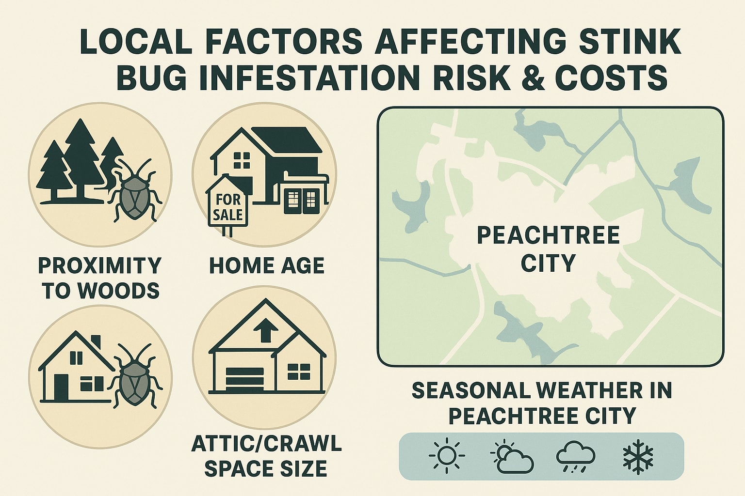 Local Factors Affecting Stink Bug Infestation Risk & Costs in Peachtree City