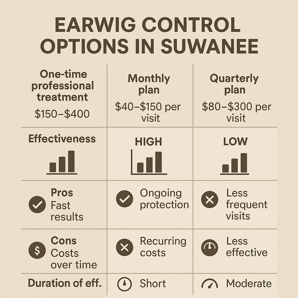 Earwig control cost Suwanee, GA