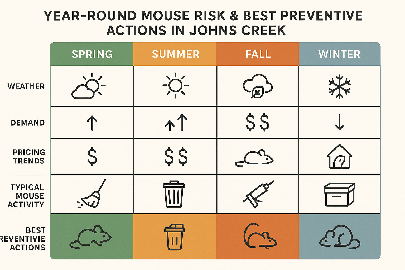 mouse control cost in Johns Creek
