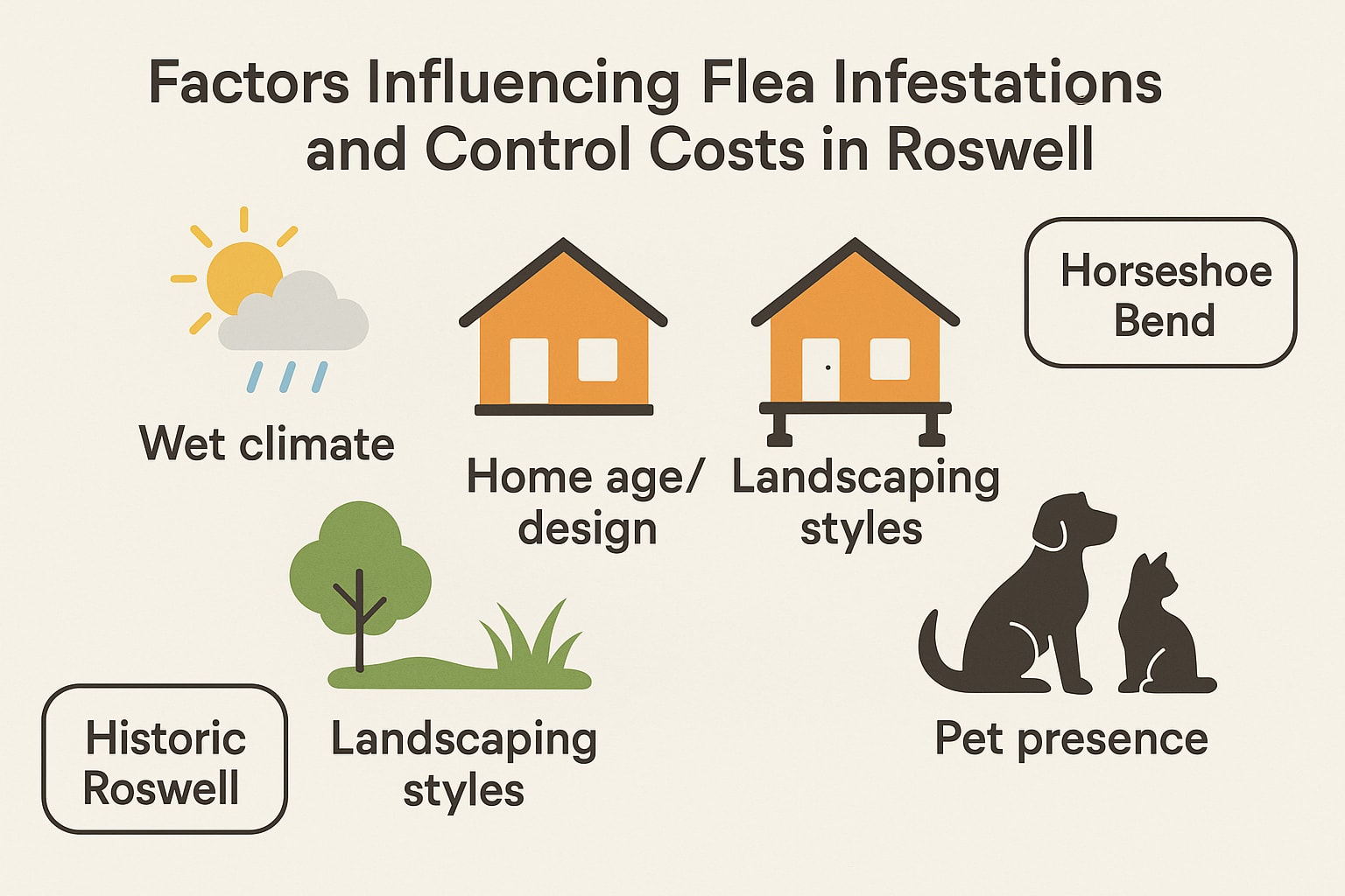 Factors Influencing Flea Infestations and Control Costs in Roswell 