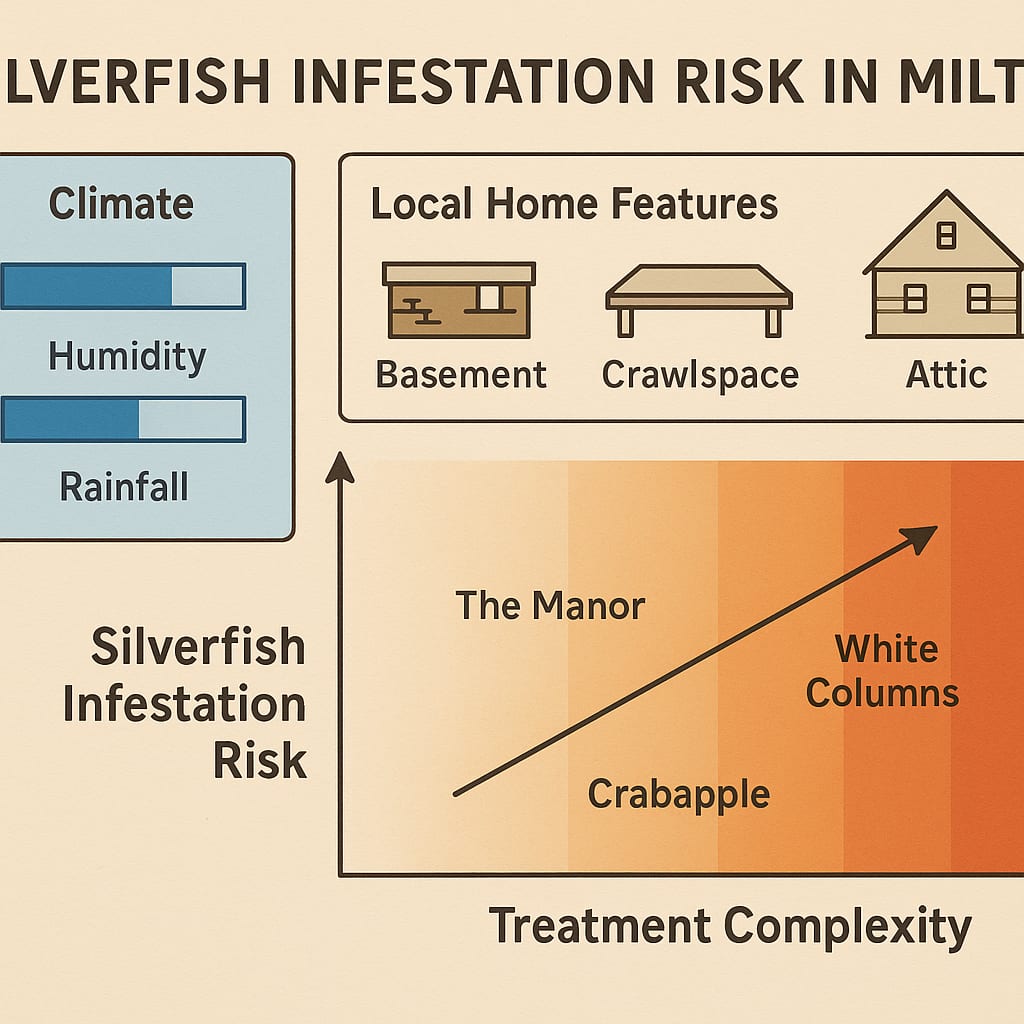 Silverfish Control cost Milton, GA

