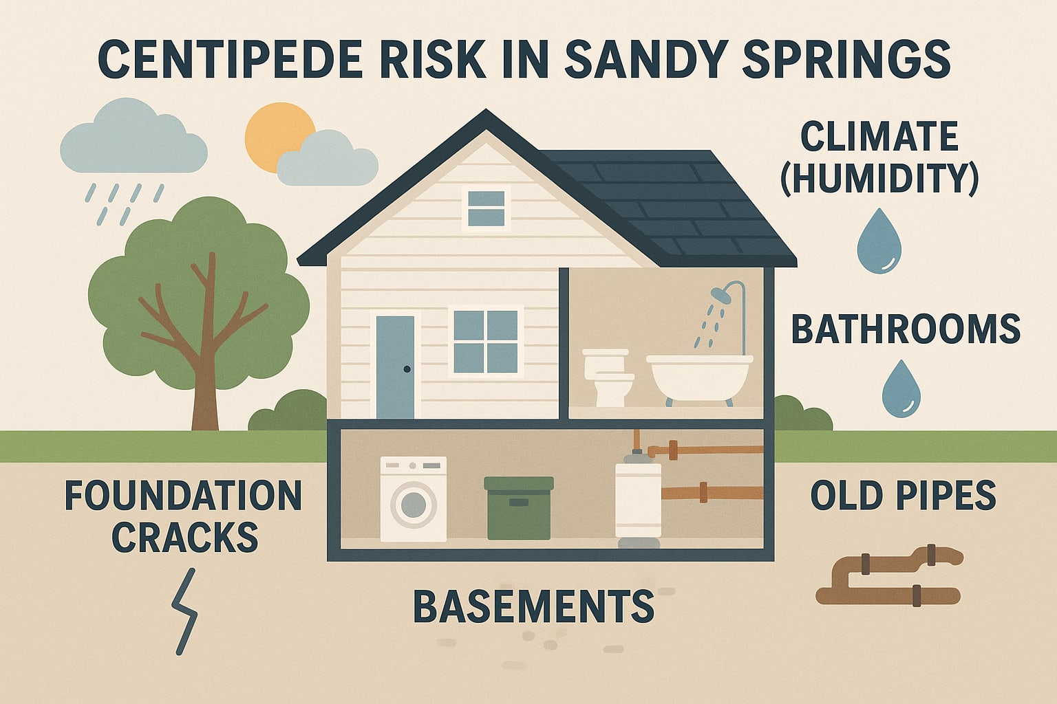 Easy Steps to Keep Centipedes Out of Your Sandy Springs Home