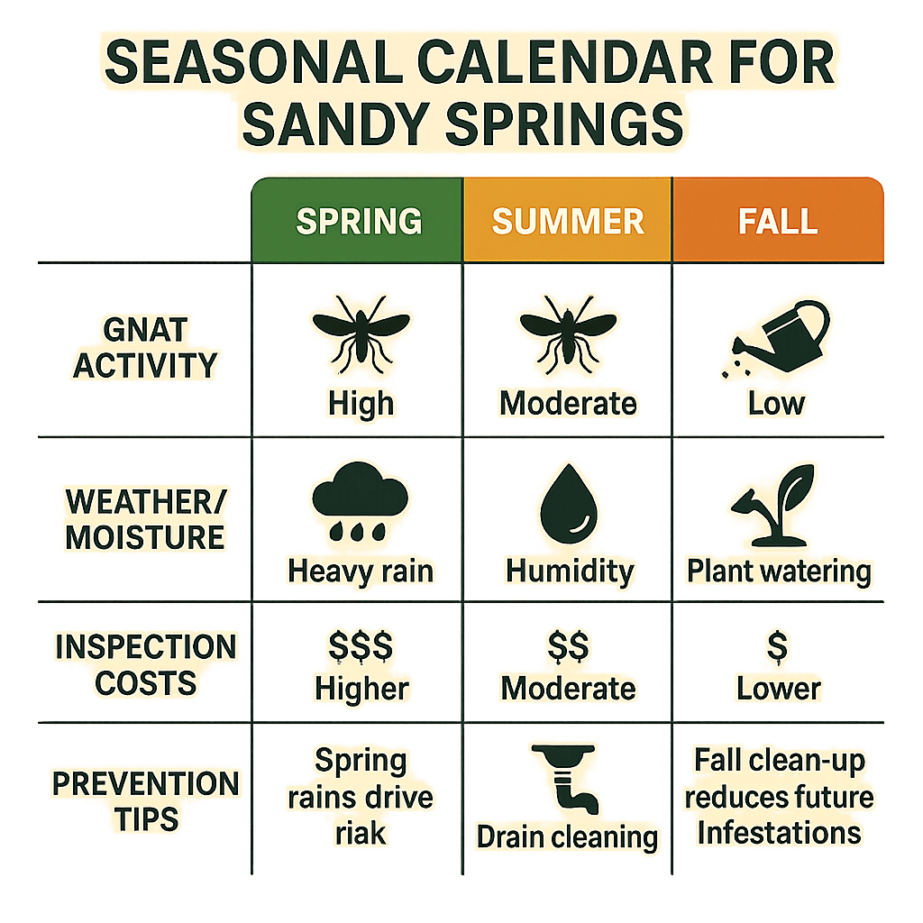 Right Time for Gnat Control in Sandy Springs