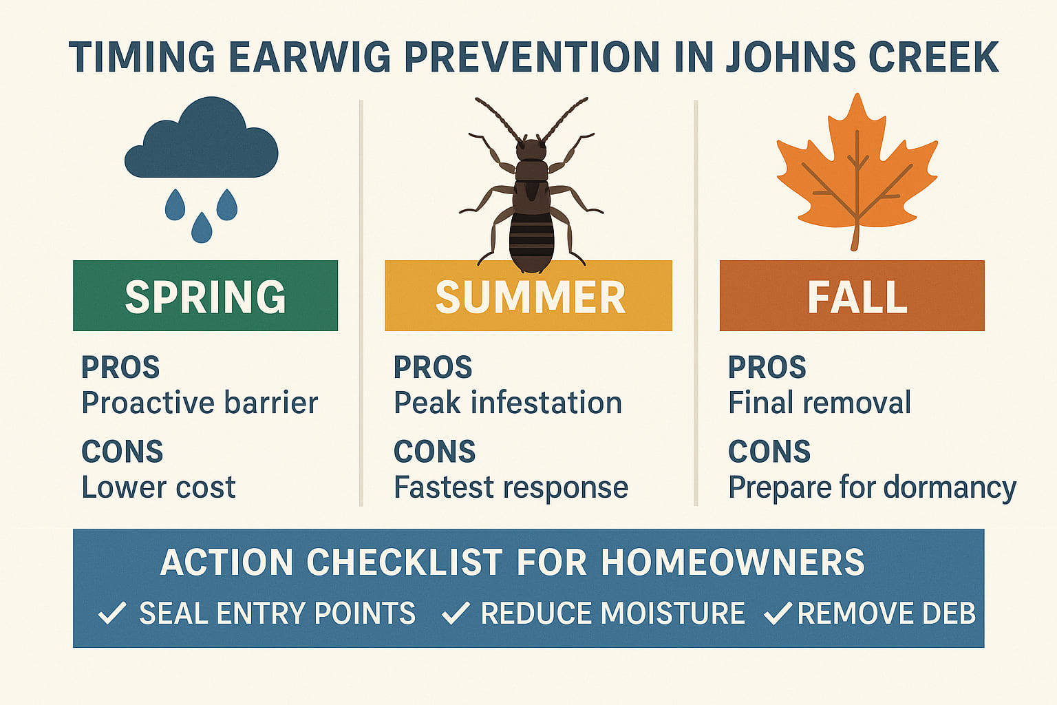 Timing Earwig Prevention