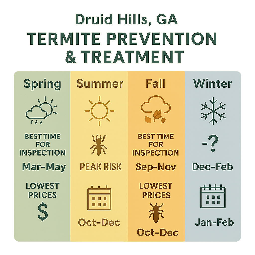 Right Time to Book a Termite Inspection in Druid Hills