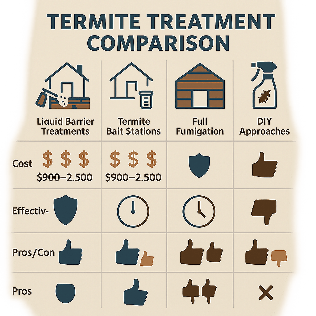 Termite treatment comparison in Johns Creek