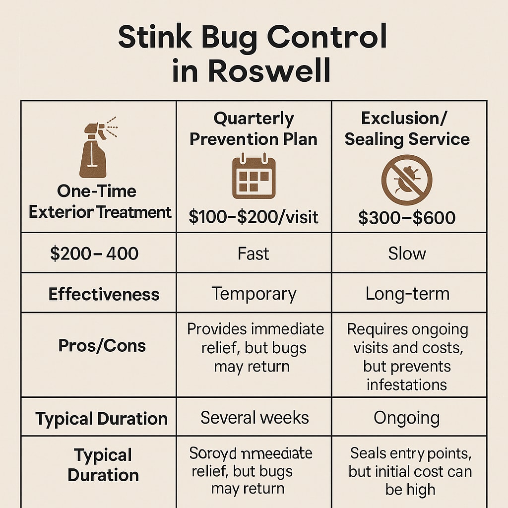 Cost of stink bug exterminator Roswell, GA