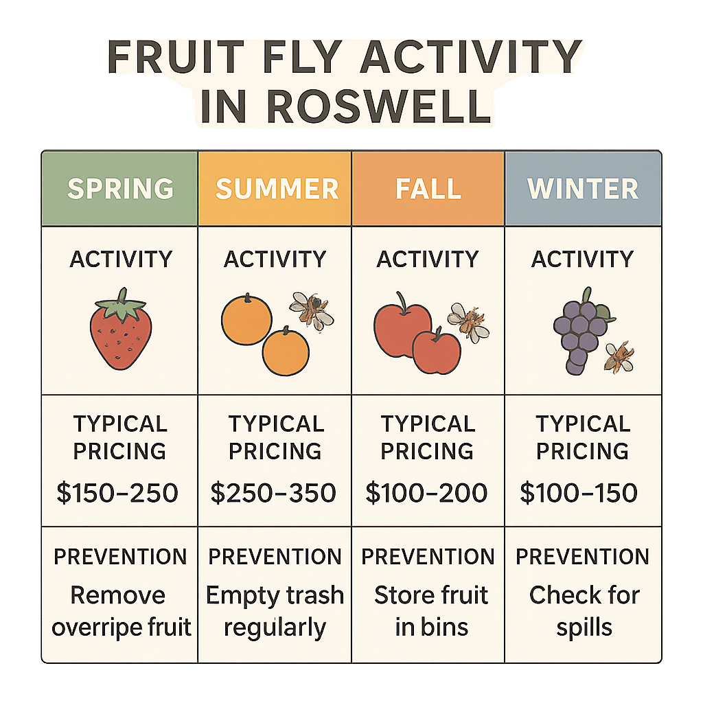Best Time to Handle Fruit Flies in Roswell