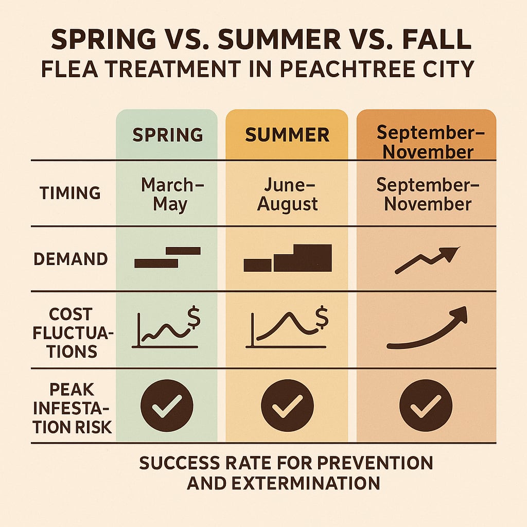 Spring VS. Summer VS. Fall Flea treatment in Peachtree City 