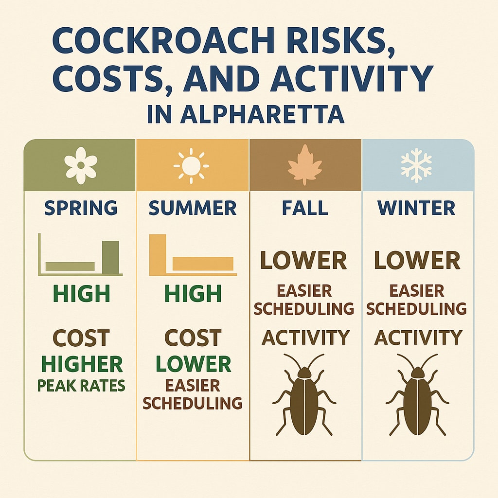 Cockroach Seasonality: Timing Your Inspection Right in Alpharetta