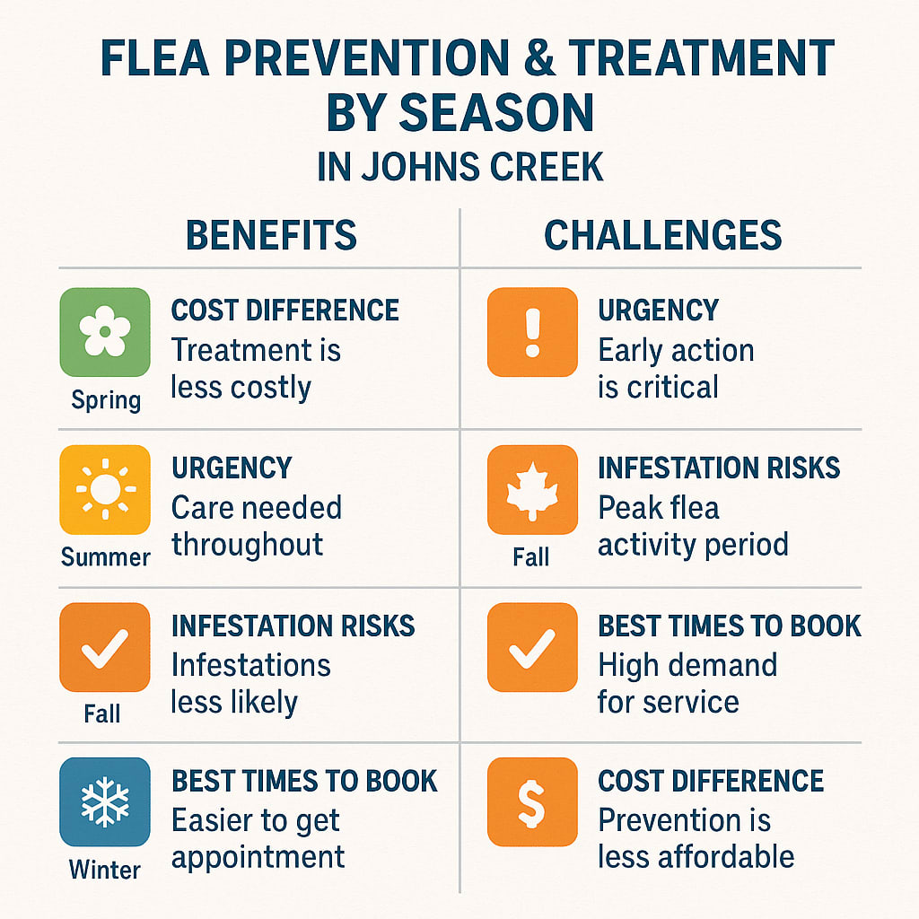 Flea prevention & treatment by season in Johns Creek