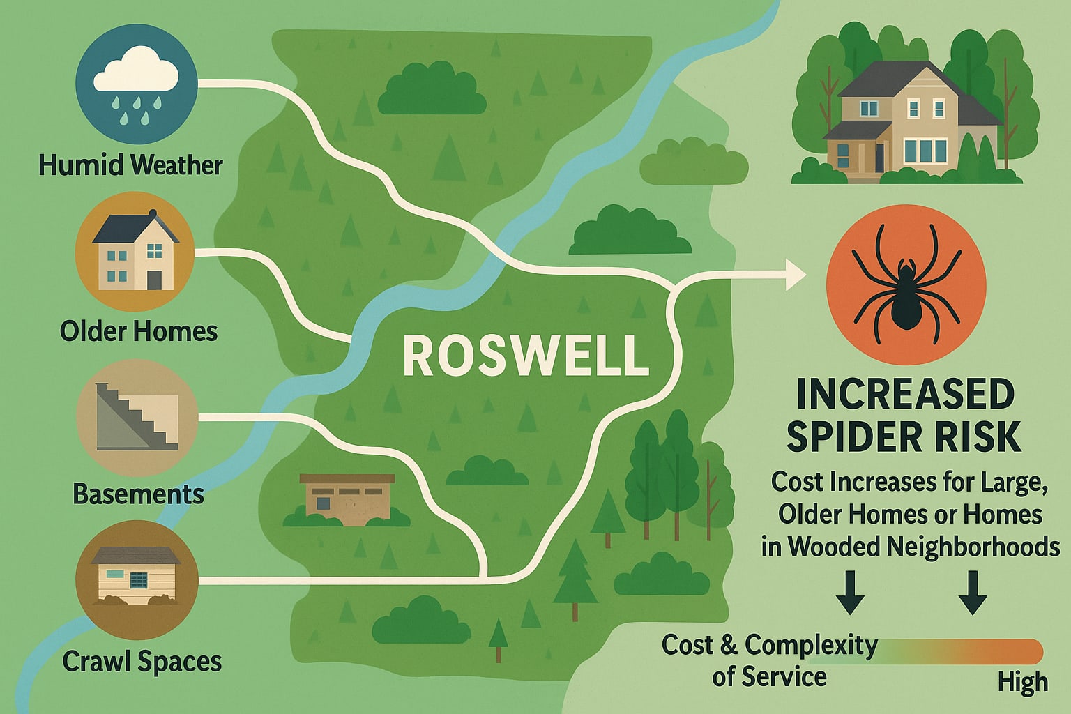 Keep Spiders Out of Your Roswell Home