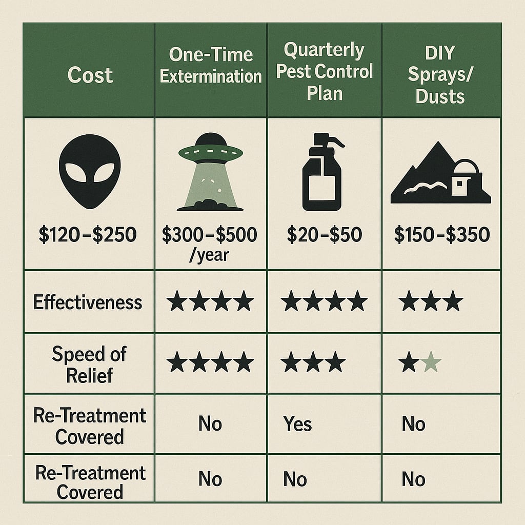 Cost of Spider Exterminator Roswell, GA