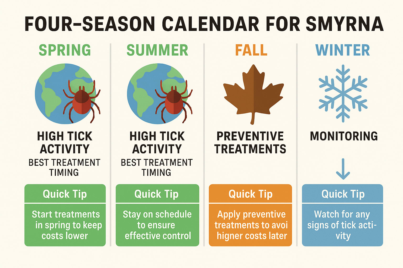 Timing Is Everything for Tick Control in Smyrna