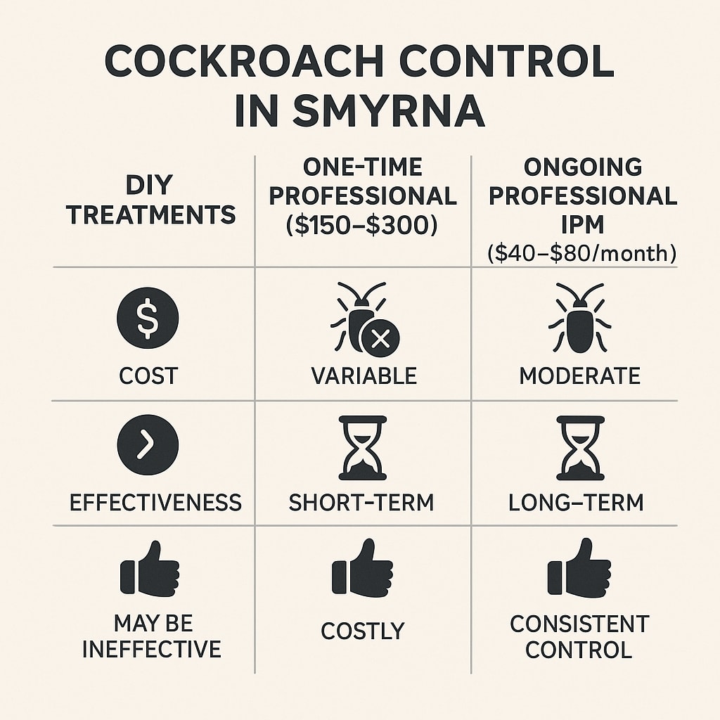 Price of Cockroach Control Smyrna Georgia 