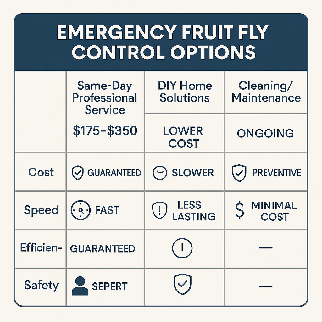 Cost of emergency fruit fly control Alpharetta GA