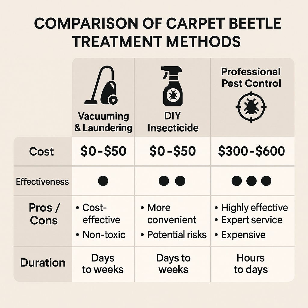 Cost of emergency carpet beetle control Sandy Springs