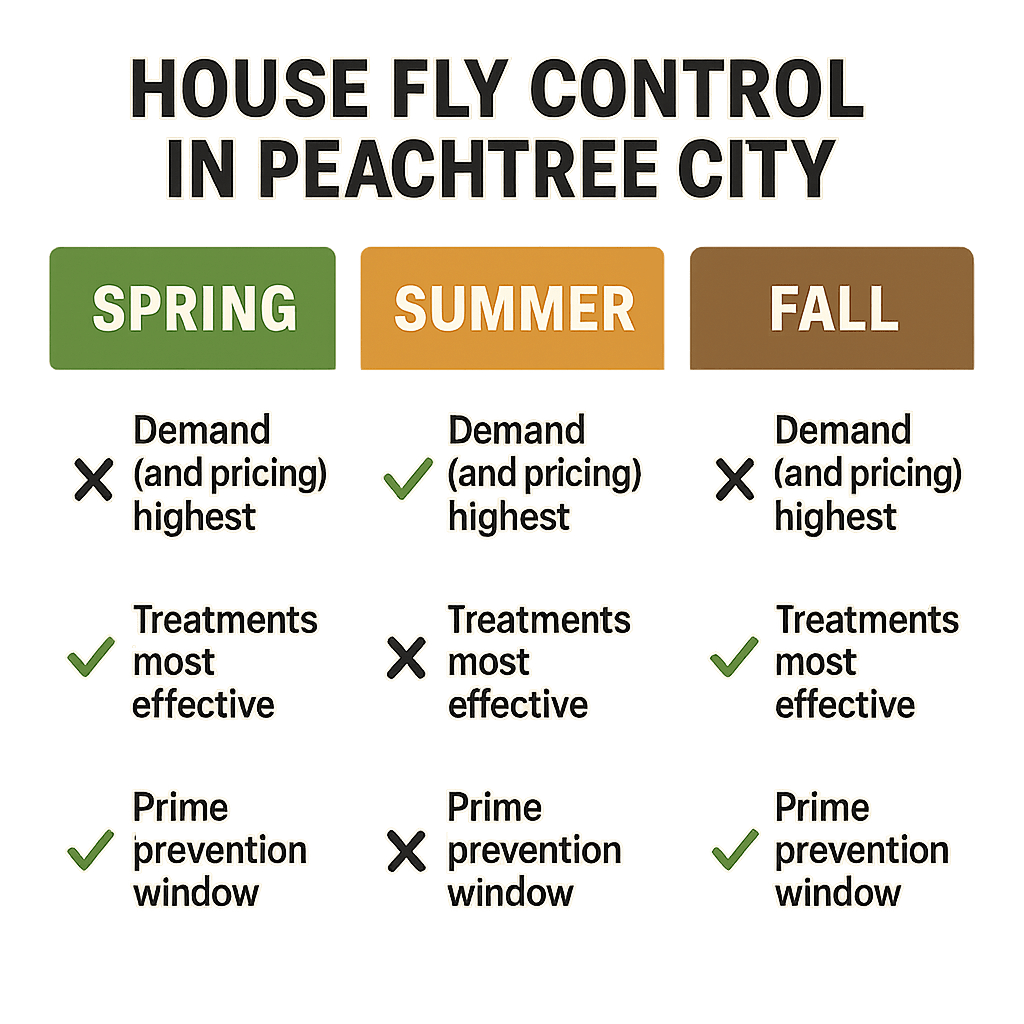 Schedule House Fly Control in Peachtree City for Best Results