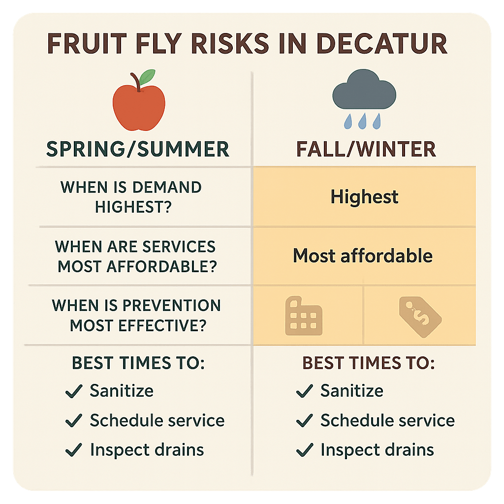 Fruit Fly risks in Decatur 