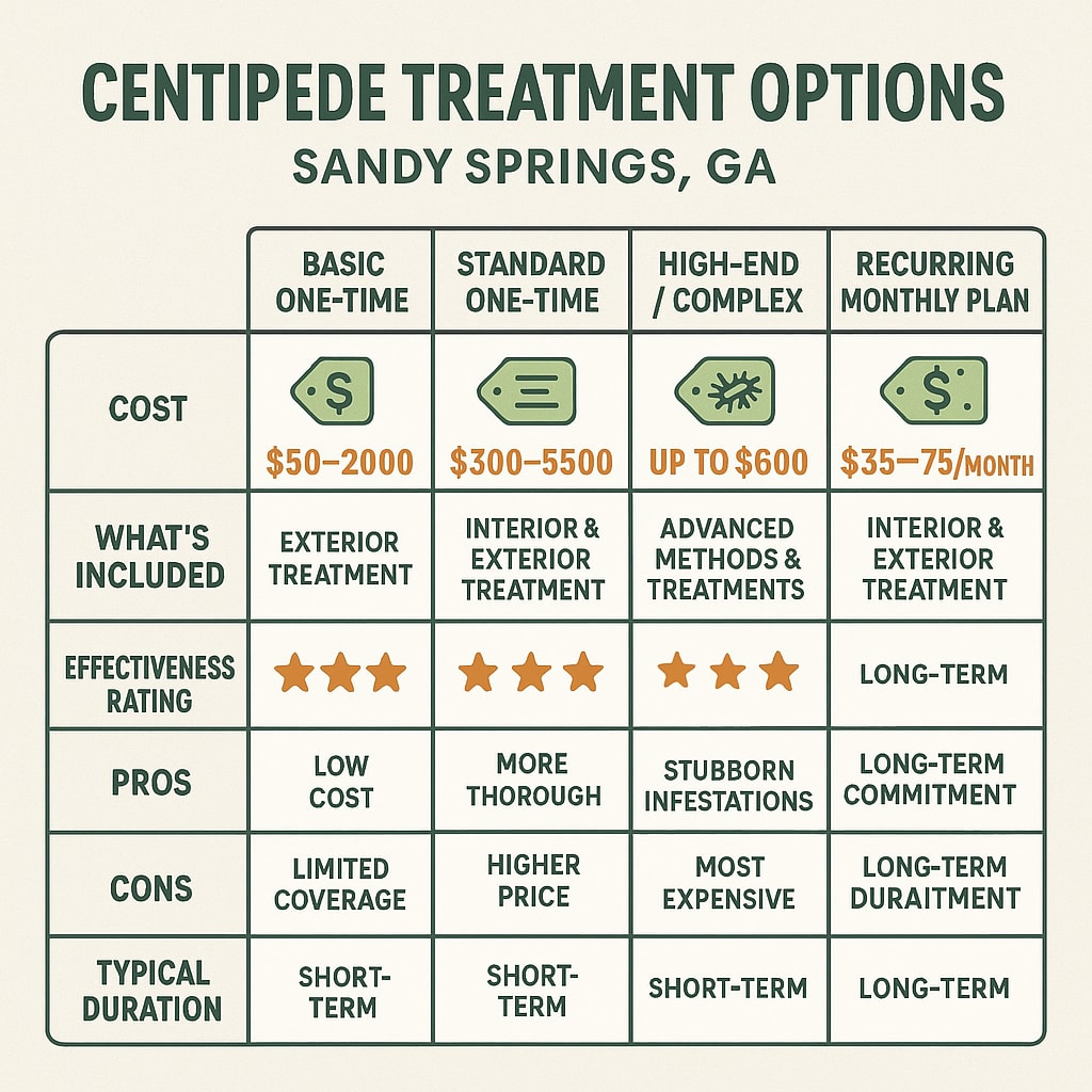 Cost of Centipede Control in Sandy Springs