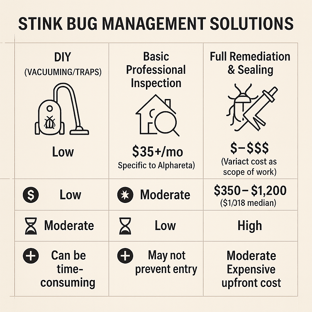 Cost of stink bug inspection Alpharetta GA