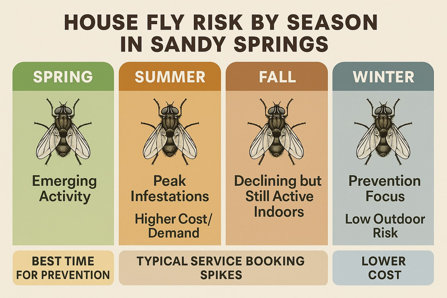 Best Time for Fly Control in Sandy Springs