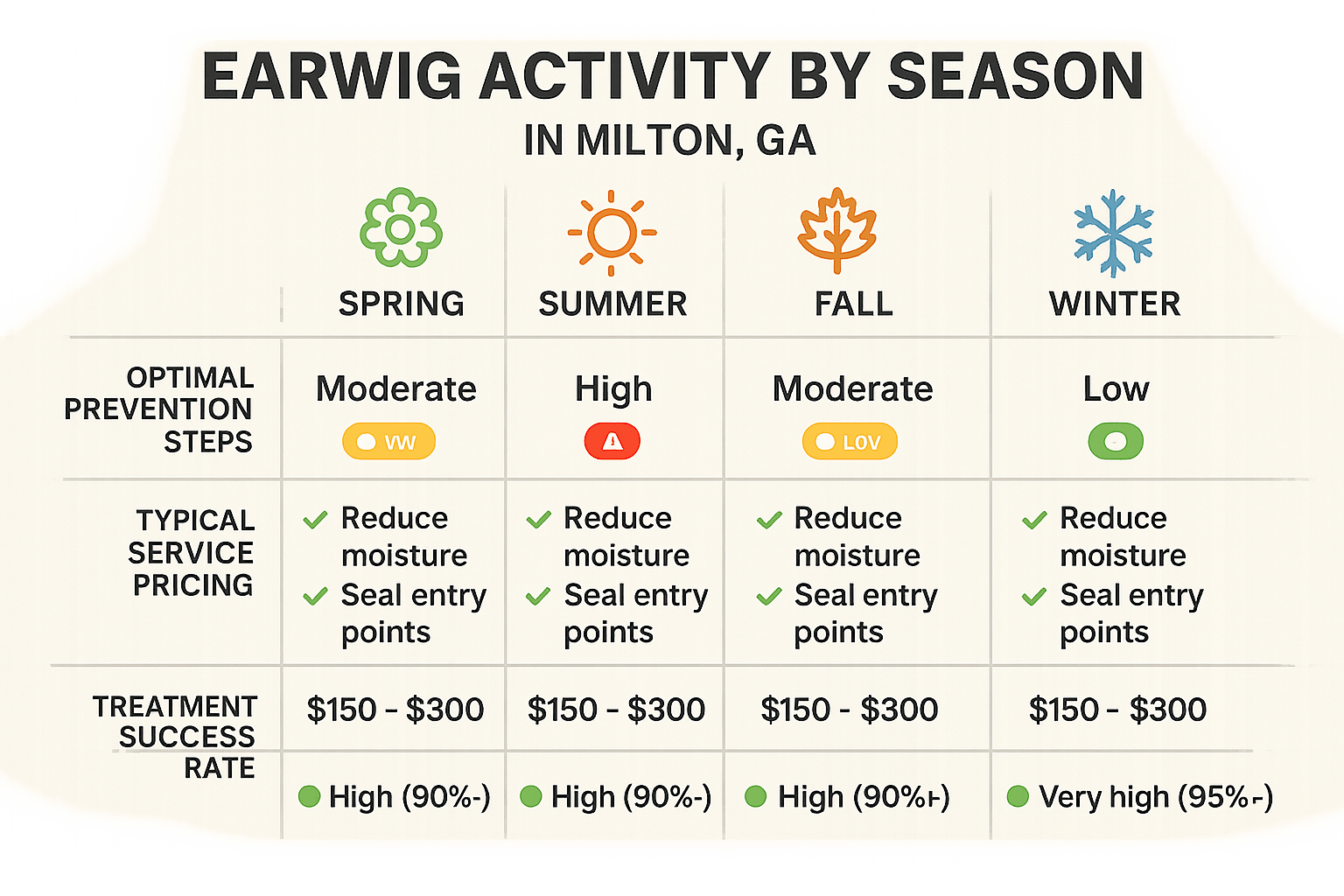 Timing for Top Rated Earwig Control in Milton