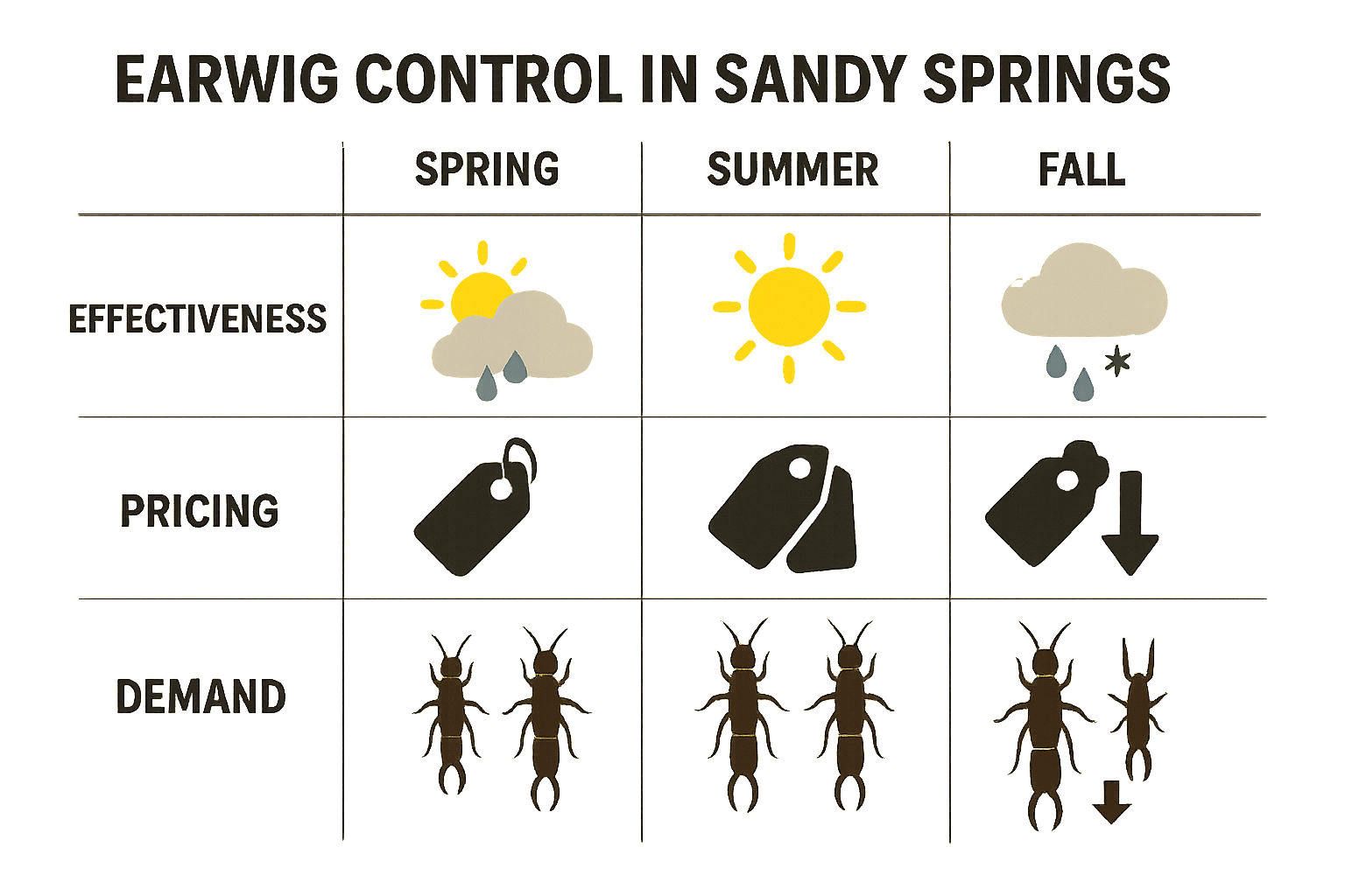 Act for the Best Earwig Control in Sandy Springs