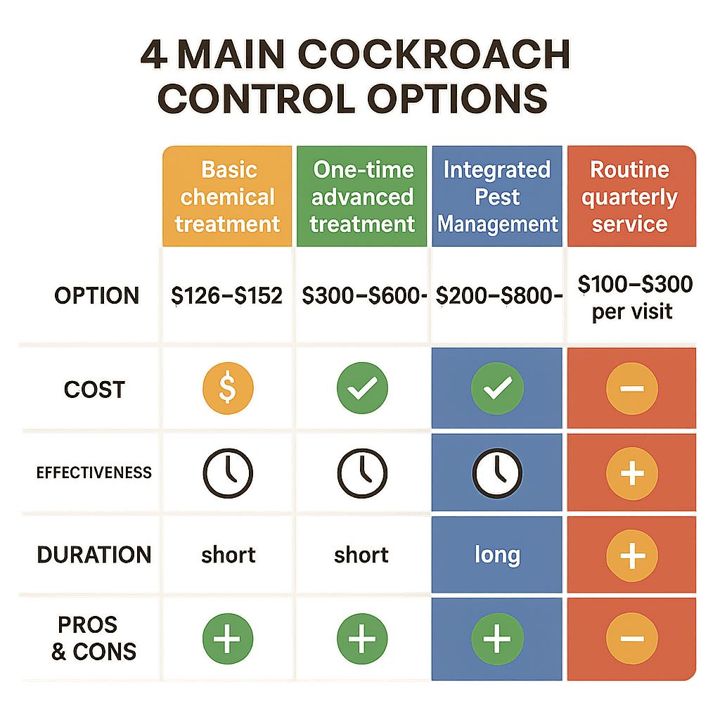 Cockroach Control cost Alpharetta