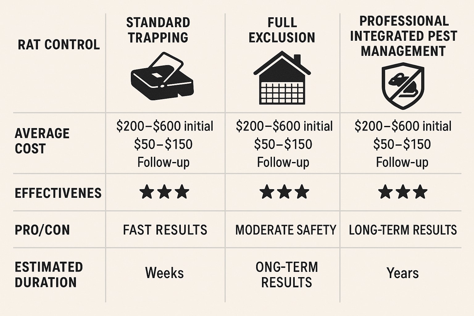 Cost of Top Rated Rat Control Johns Creek