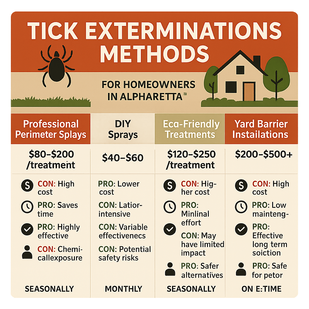 Cost of tick exterminator near me Alpharetta GA