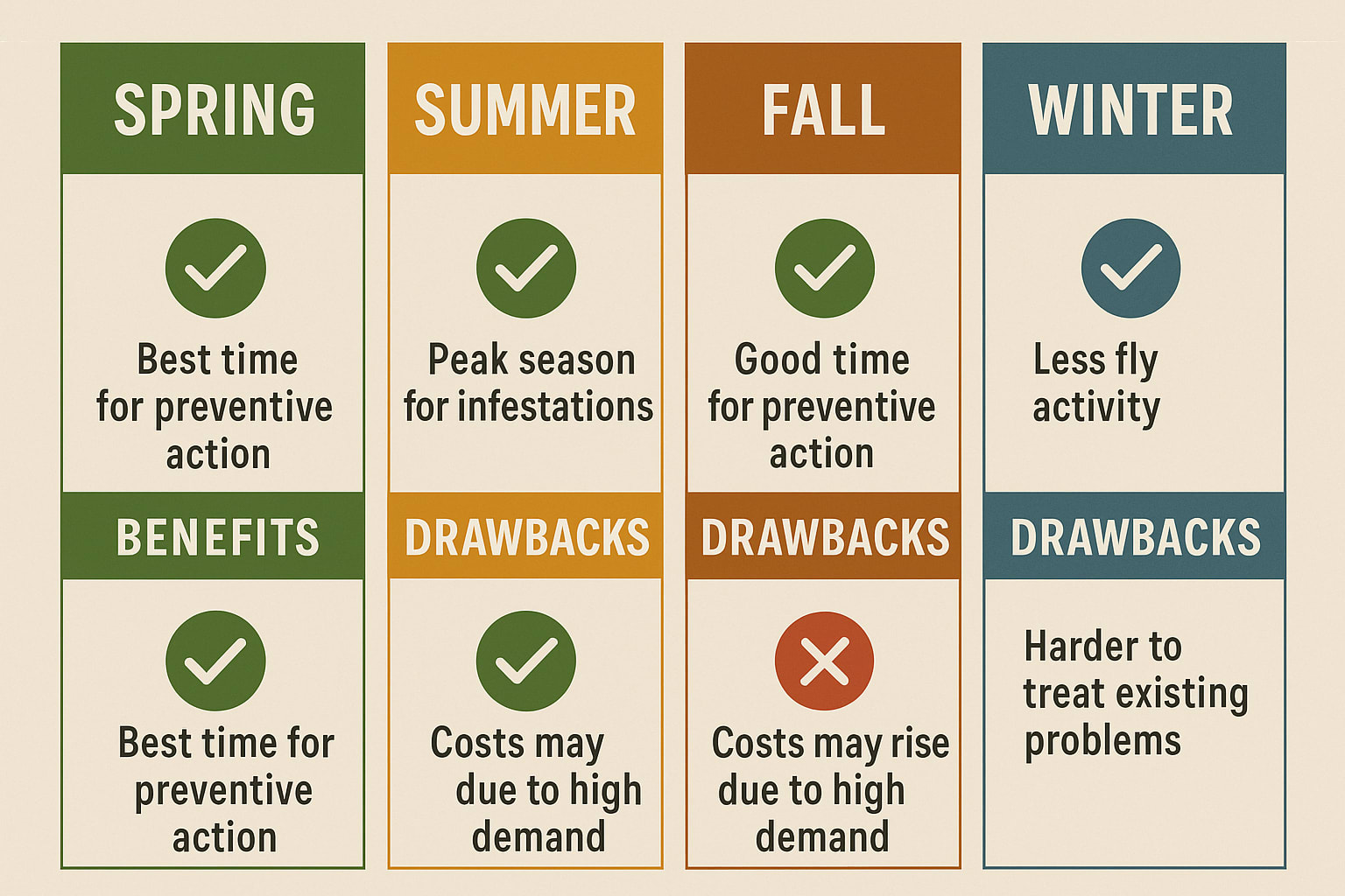 Seasonality and Timing: Get Ahead of Flies in Brookhaven
