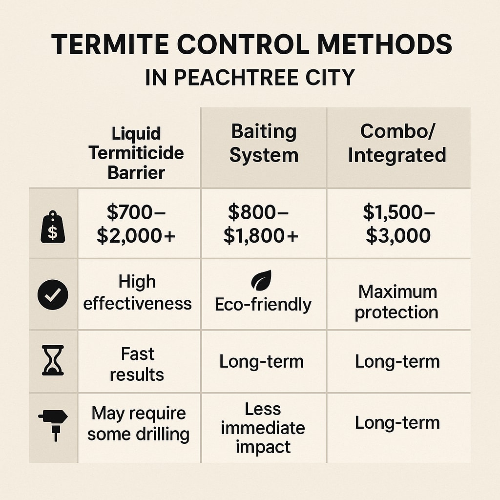 Cost of Termite Control Peachtree City, Georgia
