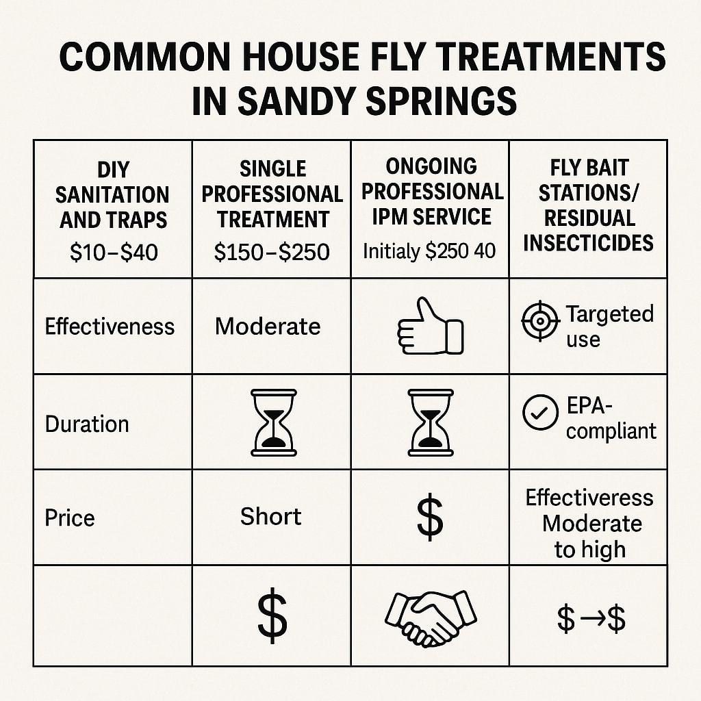 Cost of house fly control Sandy Springs GA