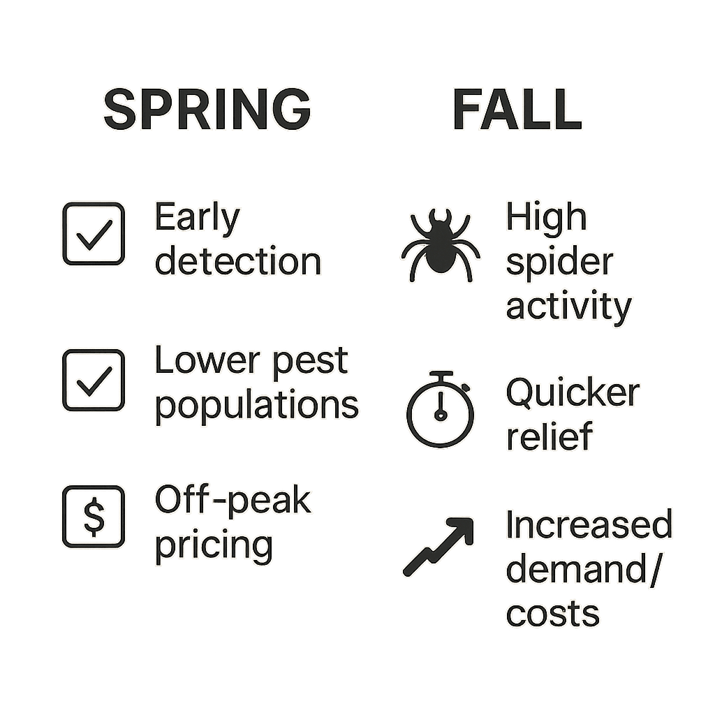 The Smartest Times to Schedule Spider Control in Roswell