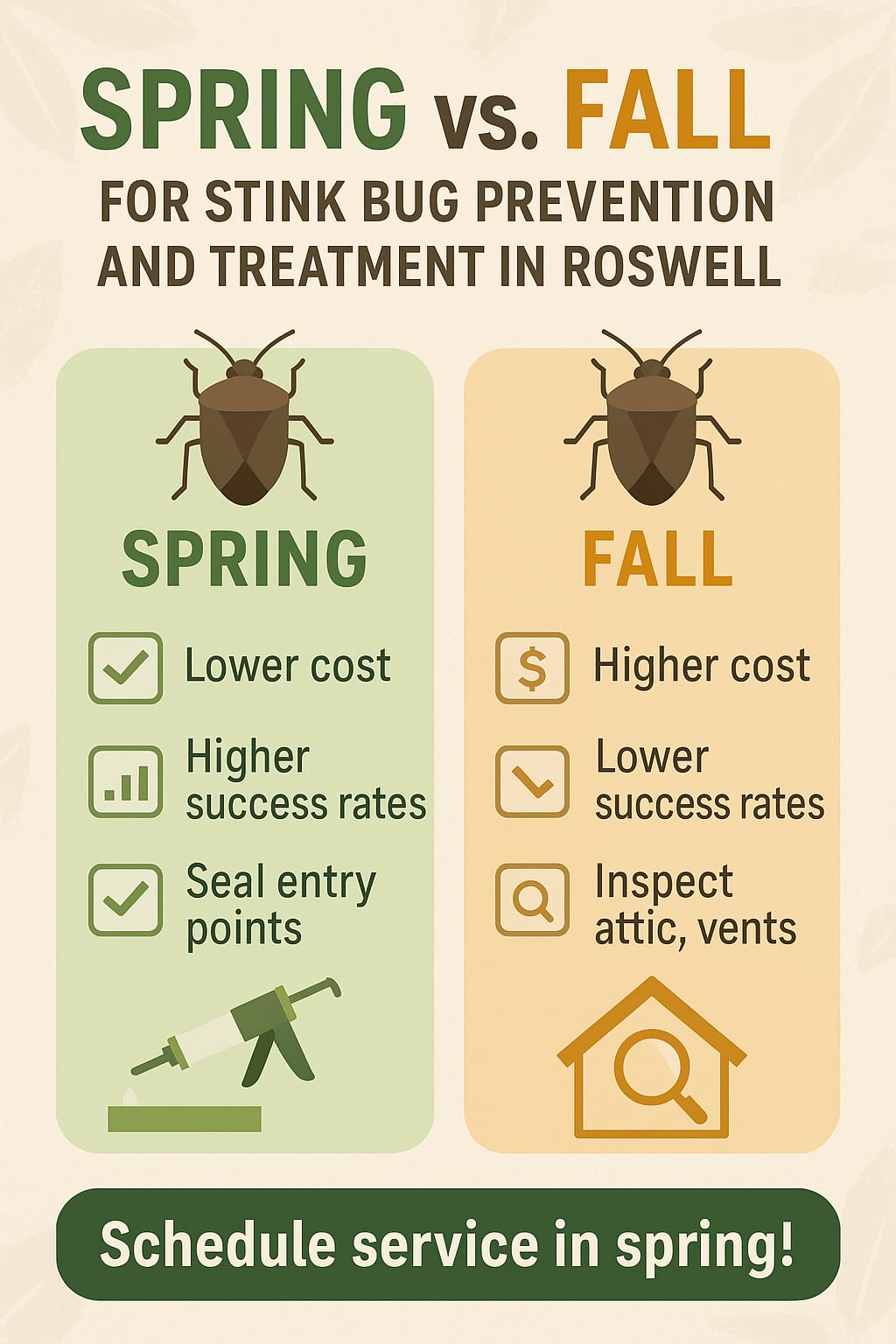 Spring VS. Fall for Stink Bug Prevention and Treatment in Roswell 