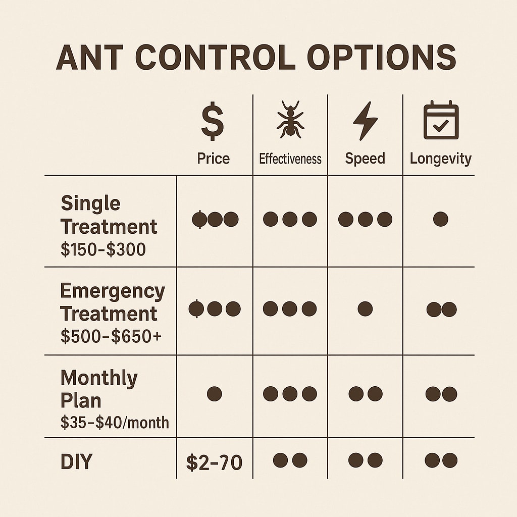 Cost of ant control Dunwoody, GA