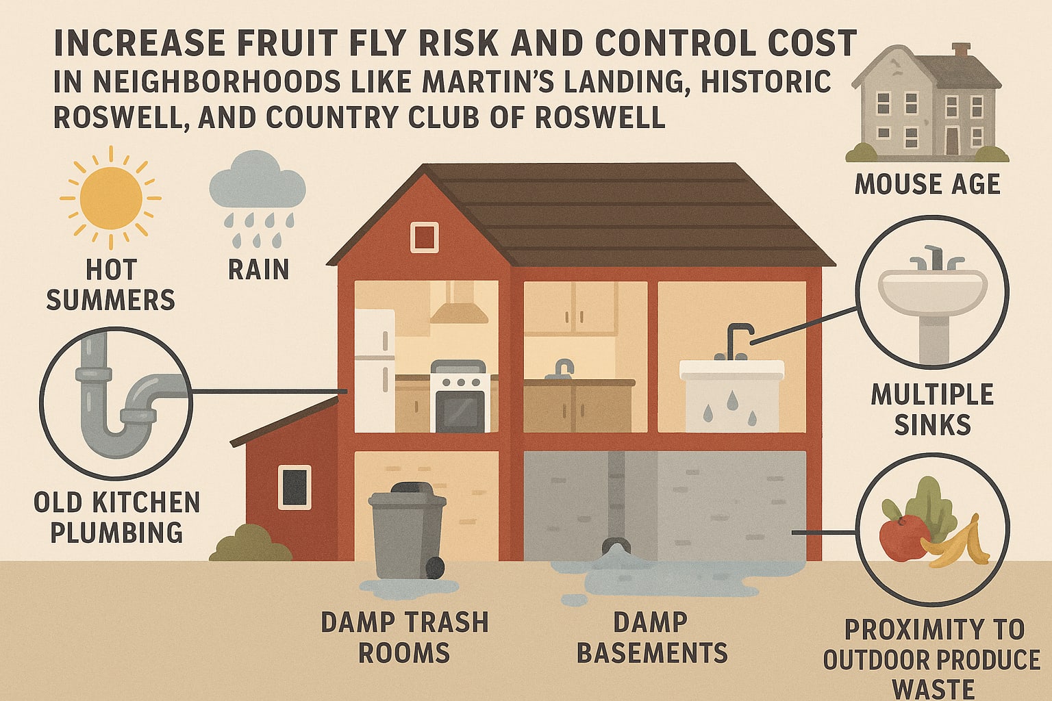 Fruit fly control in Roswell prevention tips