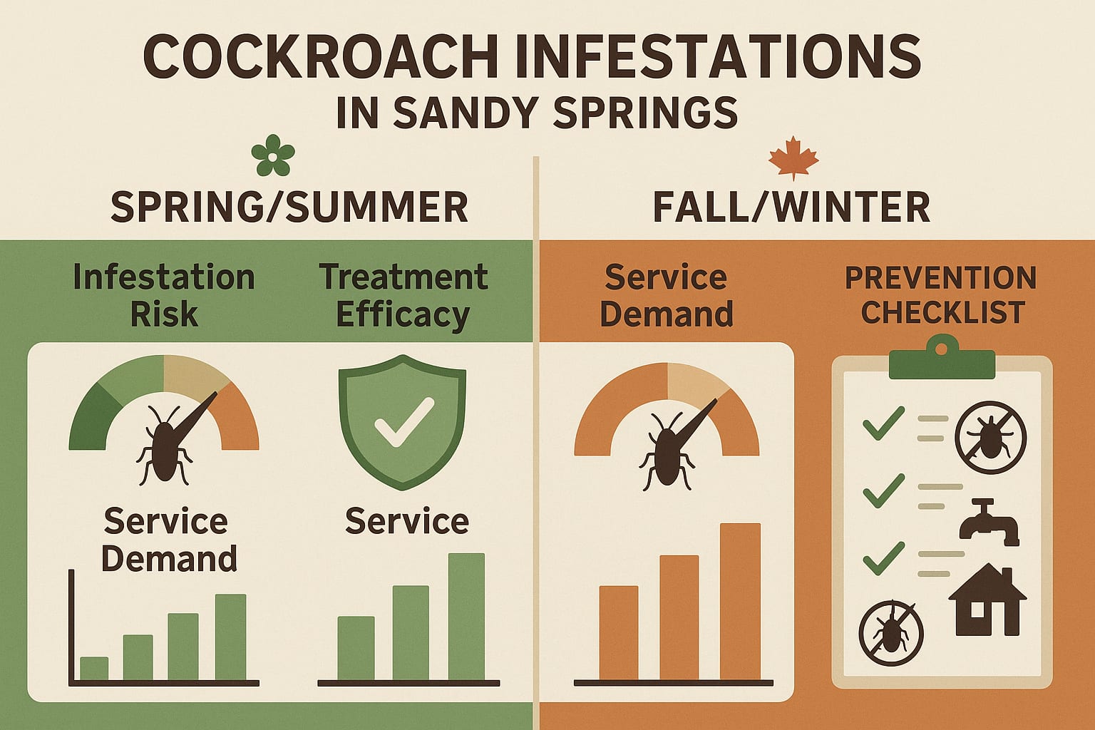 Timing Matters for Cockroach Control in Sandy Springs